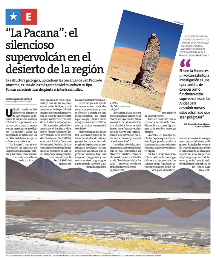 La Estrella de Antofagasta: “La Pacana: el silencioso supervolcán en el desierto de la región”