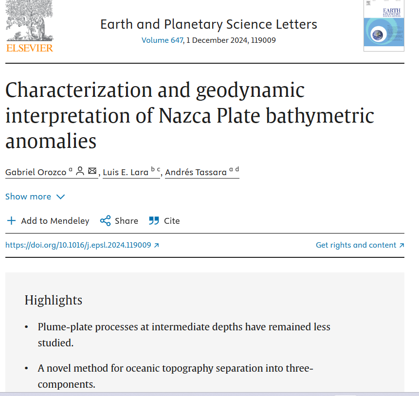 Characterization and geodynamic interpretation of Nazca Plate bathymetric anomalies