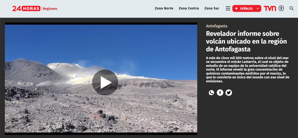 24 Horas Antofagasta: “Revelador informe sobre volcán ubicado en la Región de Antofagasta”