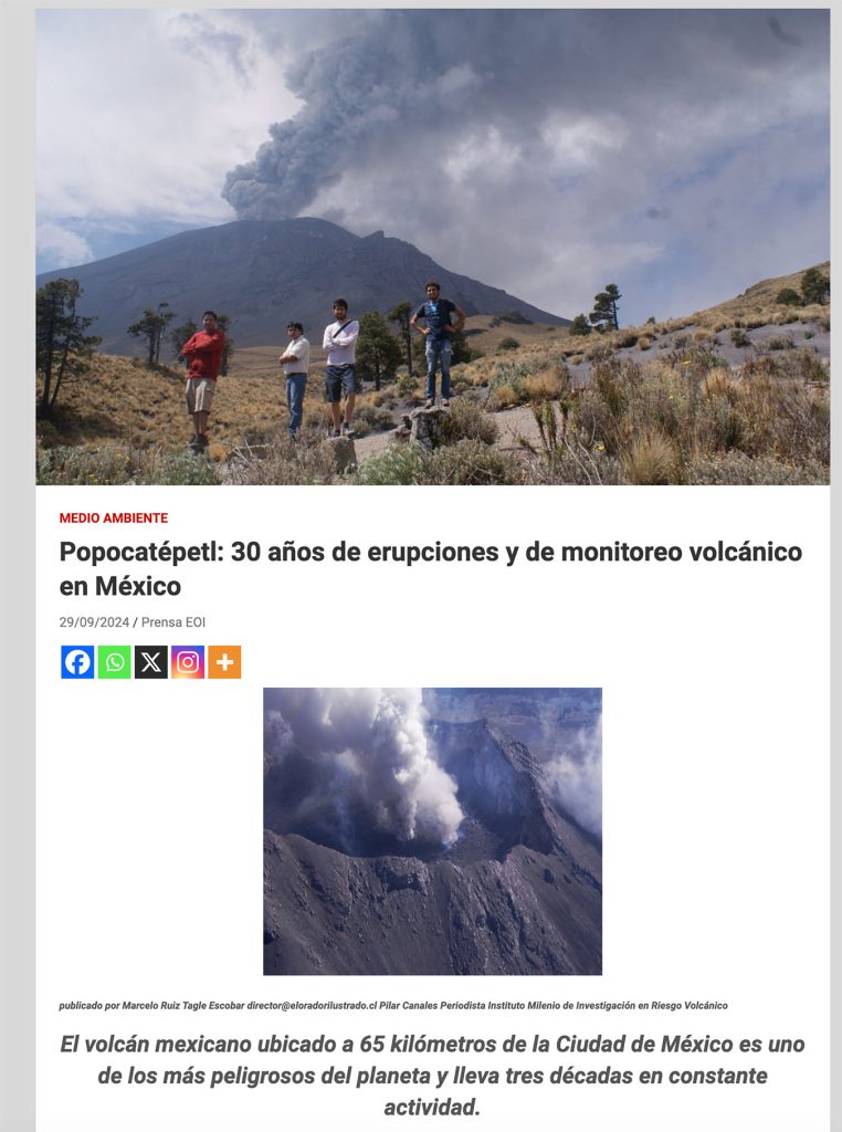 Popocatepétl: 30 años de erupciones y de monitoreo volcánico en México