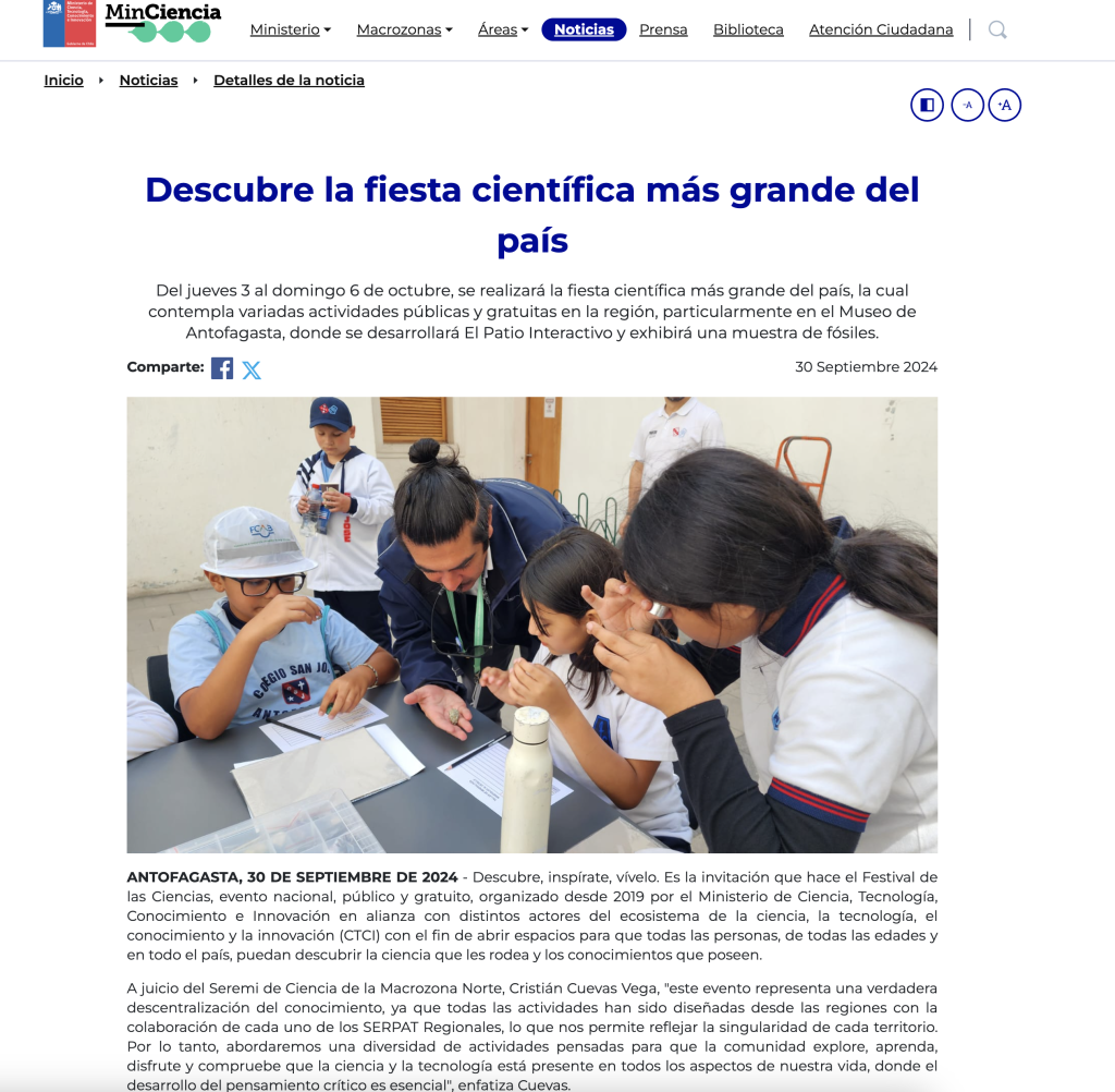 Ministerio de Ciencia: “Descubre la fiesta científica más grande del país”