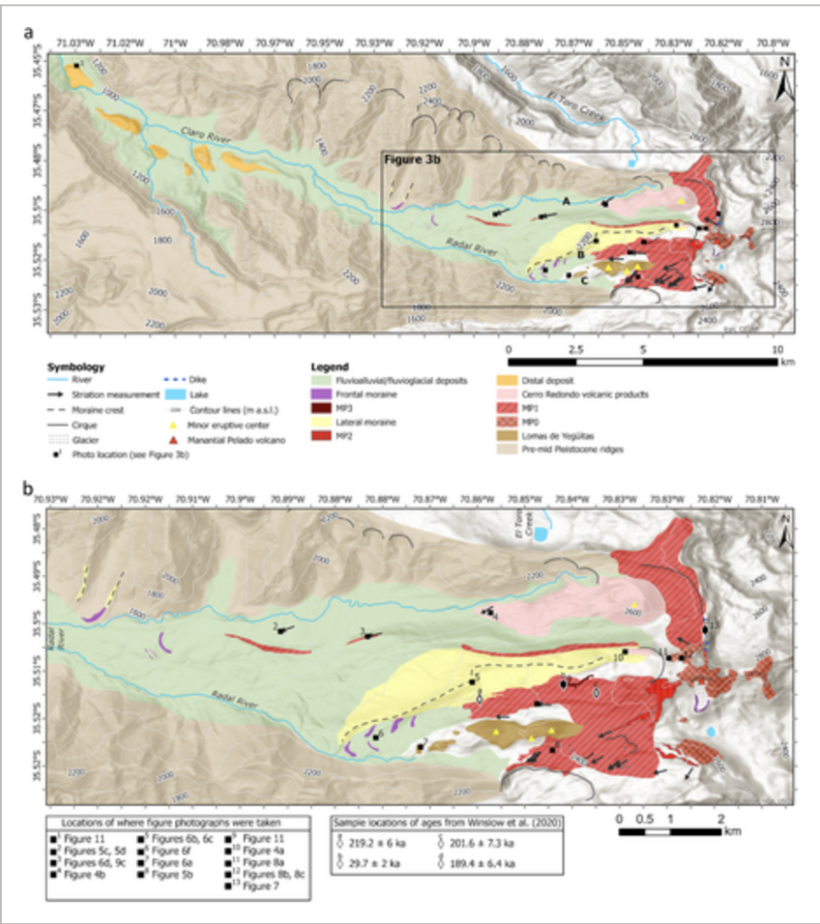 Glacial and volcanic landforms in the upper catchment of Claro River, Central Chile (35.5ºS): A Late Quaternary geomorphological case study